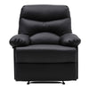 High Back Velvet Tub Armchair Leather Recliner Padded Lounge Chair Sleeping Sofa