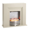 Modern Electric Fire Fireplace Mantelpiece Thermostat Control LED Flame 1000/2KW