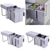 Pulll Out Cabinet Door Kitchen Waste Recycling Bin Set Soft Close 40/30L