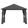 Gazebo with Sidewalls&Roof 3x3 m Anthracite X7P4