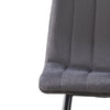 2 Pcs Grey Velvet Dining Chairs Metal Leg Padded Seat Kitchen Dining Room Chairs