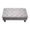 Footstool Velvet Chesterfield Ottoman Bench Pouffe Sofa Foot Stool Coffee Table