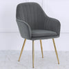 Restaurant Kitchen Seat Side Chair Velvet PU Leather Cushion Padded Dining Chair
