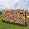 Strong Firewood Rack Large Log Holder Storage Stand Steel Frame Construction