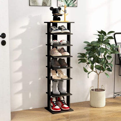 7-Tier Shoe Storage Rack Freestanding Organizer Stand Bathroom Dispaly Shelf