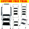 Folding 2 3 4 Step Ladder Safety Non Slip Mat Tread Foldable Kitchen Home DIY
