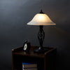 Barley Twist Table Lamp Traditional Glass Living Room 47CM Tall Light LED Bulb