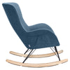 NEW Rocking Chair Upholstered Armchair Leisure Recliner Padded Seat Rocker Chair