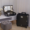 2 in 1 Trolley Case Professional Makeup Cosmetic Hairdressing Vanity on Wheels