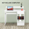 Modern White Computer Desk Drawer Laptop PC Table Home Office Workstation UK