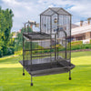 Luxury Large Rolling Metal Parrot Bird Cage for Budgie Canary Cockatiel Parakeet