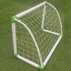 New 4Ft x 2.6Ft Kids Child Football Goals Set Post Soccer Training Steel Frame