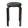 Set of 4 Bentwood Stools Backless Counter Stools Padded Stackable Dining Stools