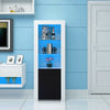 Cabinet Sideboard Unit Cupboard Display Matt body - High Gloss Doors LED Lights