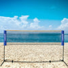 16FT Portable Volleyball Tennis Net Badminton Stand Set Poles Stand Frame & Bag