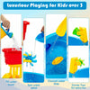 Kids Sand and Water Table 18 Pcs Children Beach Activity Toy Set W/Umbrella Hole