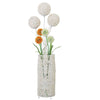 Upscale Rattan Led Floor Standing Lights Wicker Atmosphere Lamp with Ball Flower