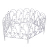 5PCS White Garden Fencing Panel Vegetable Flower Lawn Picket Borders Pet Barrier