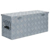 Aluminium Storage Box Silver Lockable Trailer Box Tool Box Organizer Chest