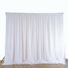 Large White Wedding Backdrop Drape Sheer Silk Curtain Engagement Bridal Studio