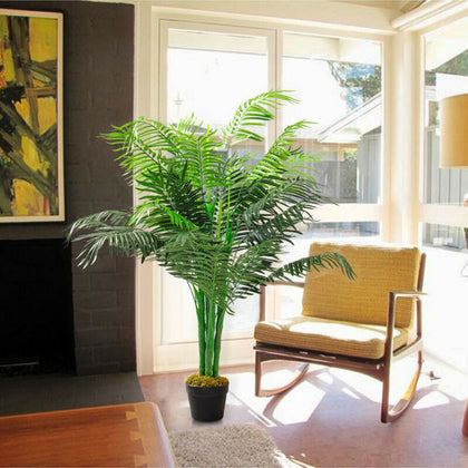 130cm Artificial Palm Tree Fake Indoor Outdoor Potted Plant Home Office Decor