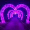 2.8M Heart-shape Balloon Arch Backdrop Flower Display Stand Frame Wedding Party