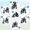 7-In-1 Toddler Tricycle Folding Push Stroller Kid's Trike for 18 Months-5 Years