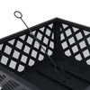 Outdoor Fire Pit BBQ Bowl Garden Patio Extra Large Stove Grill Log Bonfire 25''