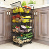 Large Stackable Metal Wire Basket Trolley Rack Kitchen Fruit Vegetable Storages