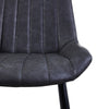Set of 2 Faux Leather/Suede Dining Chairs Metal Legs Reception Restaurant Chair