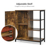 Industrial Storage Cabinet Freestanding Cupboard Sideboard w/ 3 Shelves & Door