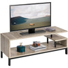 Industrial TV Table Wood TV Stand Console Cabinets with Shelves for Living Room