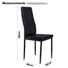 Wood Dining Table and Chairs 4 / 6 Set Pu Leather Seat Kitchen Room Furniture