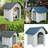 Dog Cat Kennel Portable Durable Plastic Small Medium Pet Outdoor Garden Shelter