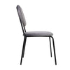Dining Chairs Set of 4 or 2 Stackable Velvet Fabric Seat Metal Leg Home Office