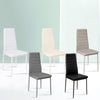 Multi-Type Tempered Glass Dinning Table Set Cafe Bar Restaurant Table w/2/4Chair