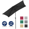 2mx3m Garden Patio Tilt Crank Umbrella Canopy Parasol Sun Shade UV Protection
