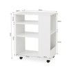 Modern File Cabinet Mobile Rolling Filing Cart Storage Organizer Home Office