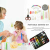 100x Portable Sewing Kit Thread Scissor Tape Pins Thimble Needle Home Travel UK