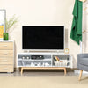 TV Cabinet Unit for TVs up to 50'' Flat Screen Console Table w/ Shelves and Door