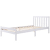 3ft Single Size Bed Pine Solid Wooden Bed Frame for Adults Kids Teenagers White