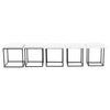 5-in-1 Stool Set Nested Stools Sofa Footstool Cube Combination Dining Chair Seat