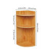 3 Tier Table Corner Shelf Bookshelf Storage Unit Corner Bookcase Space Saving
