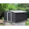 3/6/8/10/12ft Metal Garden Shed Outdoor Storage Steel Heavy Duty +Foundation Kit