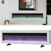 40/50/60/70inch Remote Control LED Electric Fireplace Glass 9 Colour Light