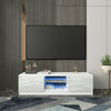 High-gloss LED TV Cabinet Modern Light Luxury Storage Cabinet TV Cabinet White