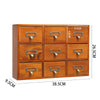 Retro Mini Chest of Drawers Cabinet Table Top Wooden Jewellery Box Trinkets Case