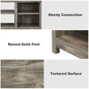 TV Stand for TVs up to 65 Inches Wooden Modern TV Console Table W/6 Open Storage