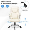 Ergonomic Office Task Chair Swivel PU Leather Executive Chair W/ Rock Function