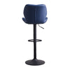 Modern 2 Velvet Bar Stools Diamond Seat Kitchen Salon Chairs Pub Gas Lift Swivel